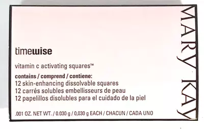 Mary Kay Timewise Vitamin C Activating Squares~12 Pack~disc'td~serum Separate! • $11.99