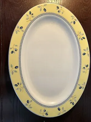 £15 • Buy Royal Doulton Blueberry Oval Serving Platter Steak Dinner Plate 31.5 Cm X 23 Cm