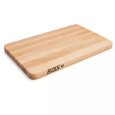 John Boos Chop N Slice Small Maple Wood Edge Grain Cutting Board 16  X 10  X 1  • $48.95