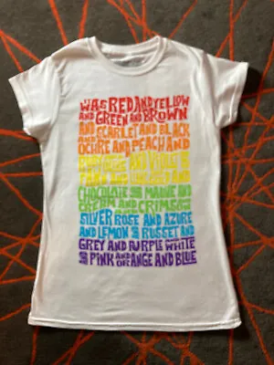 Joseph & The Amazing Technicolour Dreamcoat Rainbow Colours Ladies Slim Tee S • £4.99