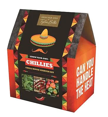 Chilli Growing Kit Starter House Grow Your Own Jalapeno Cayenne Habanero Seeds • £12.99