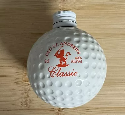 OLD ST. ANDREWS SCOTCH WHISKY Shaped GOLF BALL Miniature Bottle Vintage • $20