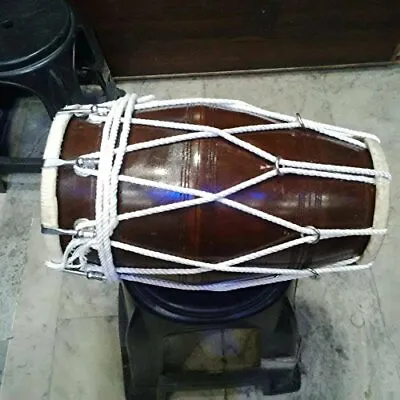 Rope Dholak Mango Wood Bolt Tuned With Tuning Spanner WITH BAG DHOLKI PRS • $166.08