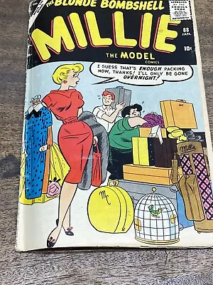 Vintage Millie The Model Vol.1 No.88 ~ Jan. 1959  ~Sphere Comics~4~ Blonde Bomb • $22.95