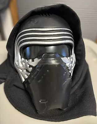 Star Wars Kylo Ren Electronic Voice Change Mask Helmet W/ Cowl Hood Disney Store • $21.50