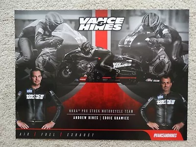 Four Latest Vance & Hines Team Suzuki Posters: Hines Krawiec Sampey & Herrera • $18.50
