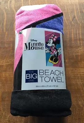 NWT Disney's Minnie Mouse Beach Towel - The Big One 28 X58  • $19.99