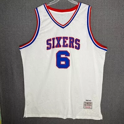 Mitchell & Ness NBA Hardwood Classic Jersey Men's 58 White Sixers Erving Sport  • $59