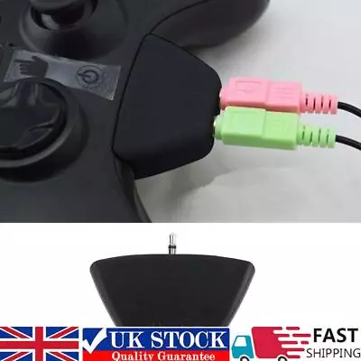 3.5mm Jack Micphone Earphone To 2.5mm Audio Adapter For Xbox 360 (Black) • £5.20