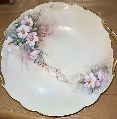 Haviland Limoges Two Handled HAnd Painted Plate T & V • $29