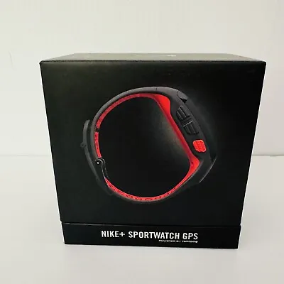 Nike Sportswatch GPS Nike Powered By TomTom Red WM0070 Sport Wrist Watch - Works • $69.90