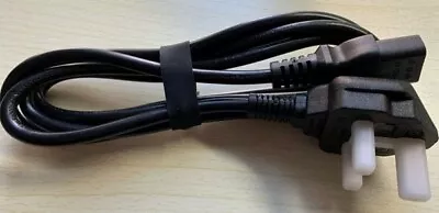 £4 • Buy UK Mains Power Cable Kettle Lead IEC C13 - UK Pin - New - Black - Unbranded