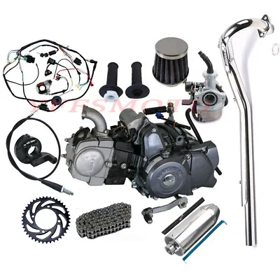 Lifan 125cc Engine Motor+Full Wire Kit For CT110 CL70 Z50 Coolster Pit Dirt Bike • $599.72