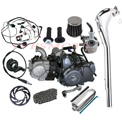 Lifan 125cc Engine Motor+Full Wiring For CT110 CL70 Z50 XR70 Pit Dirt Bike 125CC • $599.26