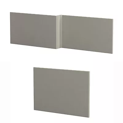 Bathroom MDF Wooden L Shaped Satin Grey Bath Front & End Panel 1500/1600/1700mm • £29.99