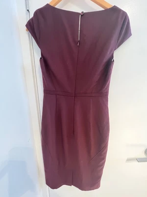 $20 • Buy TED BAKER Maroon Pencil Dress Size 1/ 8AU