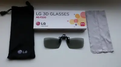 5x LG AG-F220 3D Glasses Cinema Clip-On Passive Glasses • £9.50