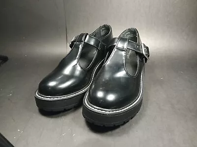 Madden Girl Black Chunky Mary Jane Lug Shoes Size 7  • $18