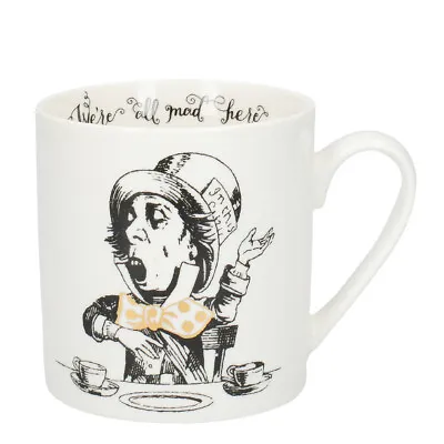 Alice In Wonderland Mug V&A The Mad Hatter We're All Mad Here Gift Boxed Cup • £17.50