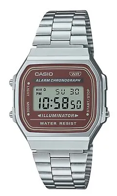 Casio Vintage Digital Alarm Chronograph Illuminator Light A168WA-5A Mens Watch • $33.09