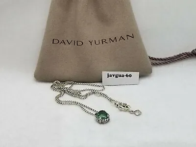 David Yurman Chatelaine Pendant Necklace With Prasiolite 16-17 Adjustable Chain • $138