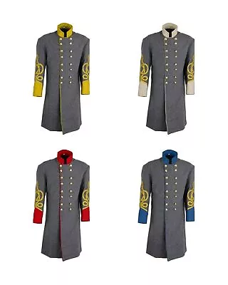 US Civil War Confederate Gray Frock Coat Double Breast All Sizes Available! • $95