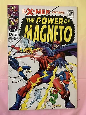 1967 Marvel Comics The X-Men #43 The Power Of Magneto Silver Age High Grade NM- • $175