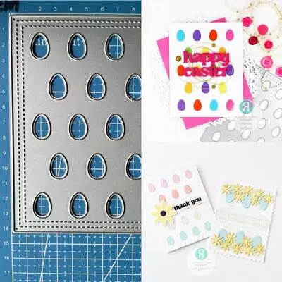 Metal Cutting Dies Egg Frame Scrapbooking Embossing Paper Card Crafts Stencils • £5.84