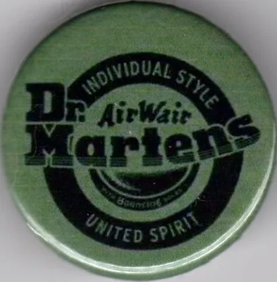 DR MARTENS Pin Button Badge 25mm SKINHEAD VESPA LAMBRETTA SCOOTER MOD TROJAN DOC • £1.40