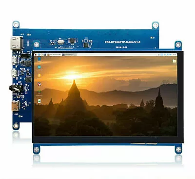 7 Inch Display 1024x60 LCD 3B+/4B USB Capacitive Touch Screen FOR HDMI Raspberry • $52.25