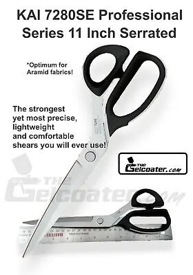 Kai Premium Kevlar & Aramid Professional Scissors / Shears 11  7280SE (280mm) • $95.68