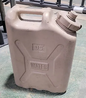 Genuine US Military Issue 5 Gallon Water Can Desert Tan Hi-density Polyethylene • $39.98