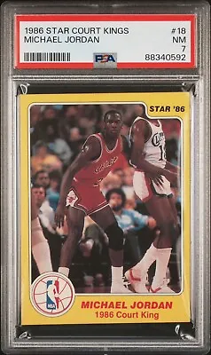 1986 Star Court Kings #18 Michael Jordan PSA 7 • $1050