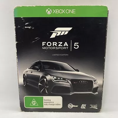 Forza Motorsport 5 Limited Edition Steelbook Steel Book Xbox One Free Postage • $39.99