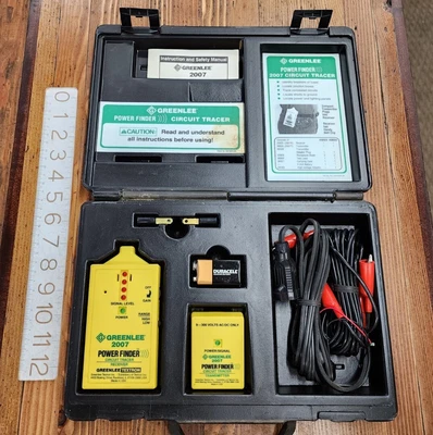 $0.99 • Buy Greenlee 2007 Power Finder Closed Circuit Tracer Kit With Case & Instructions ☆