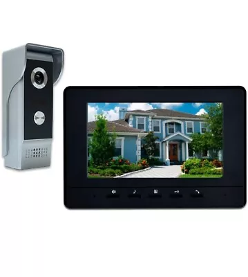 AMOCAM Video Intercom System 7 Inches Monitor Wired Video Door Phone Doorbell • $125