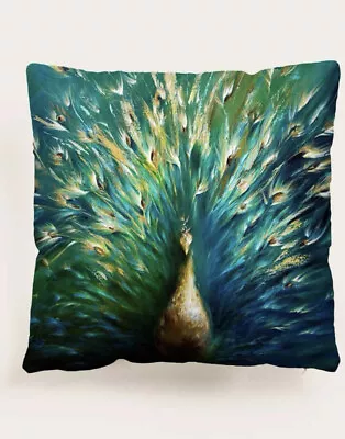 £2.99 • Buy Peacock Print Cushion Cover Home Sofa Decoration Polyester Case