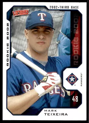 Mark Teixeira 2002 Upper Deck Victory 492 Texas Rangers Baseball Card • $1.75