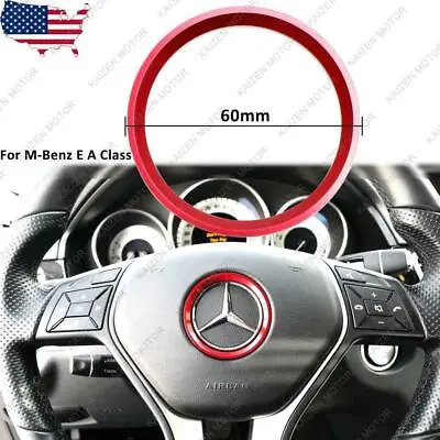 Red Wheel Ring Decal Cover Trim For Mercedes Benz E C A Class W204 GLK GLA GLC • $9.87