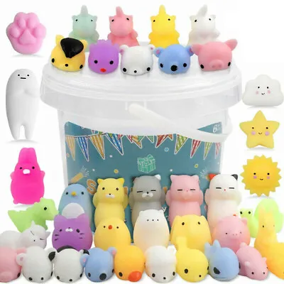 $9.86 • Buy 50PCS Cute Animal Squishies Kawaii Mochi Squeeze Stretch Stress Squishy Toys OEC