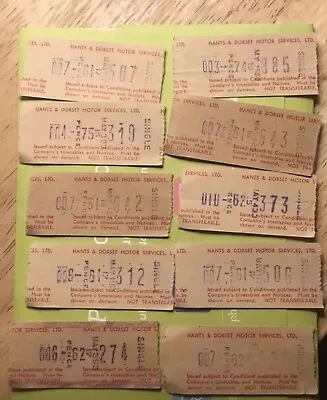 £0.99 • Buy Hants & Dorset Motor Services Period Setright Speed Bus Tickets Similar  X10
