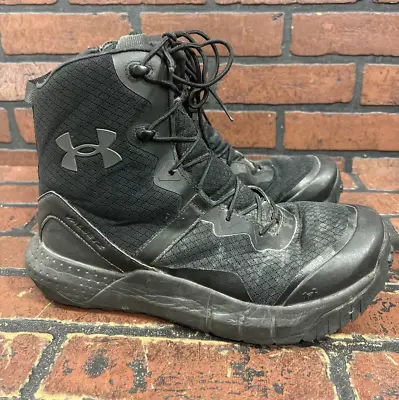 Under Armour Men's UA Micro G Valsetz 8  Black Tactical Boots US Size 10 • $59.99