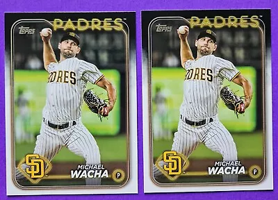 Lot Of 2 Michael Wacha 2024 Topps Series 1 One Baseball Cards #245 Padres • $1