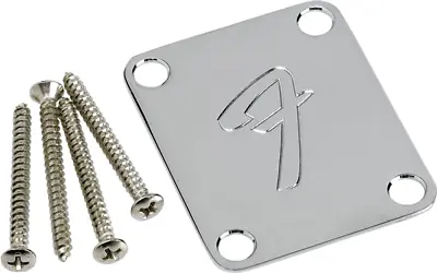 Fender F Chrome Neck Plate & Screws USA Telecaster Stratocaster • $35