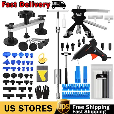 PDR Car Body PDR Dent Puller Rods Paintless Removal Hail Tools Glue Repair Kit • $51.99