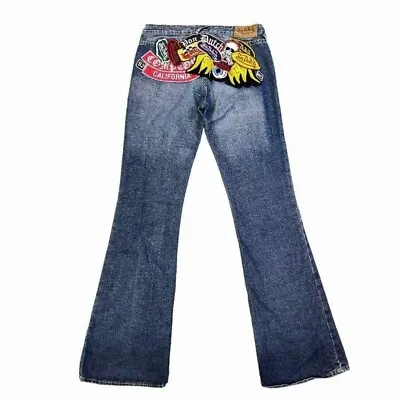 Vintage Y2k Von Dutch Low Waisted Flared Jeans • $130.65