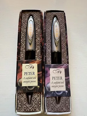 2 Peter Personalized Pens In Gift Box New • $4.99