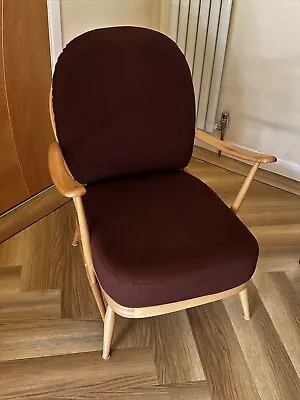 £300 • Buy Ercol Windsor Blonde 203 Vintage Armchair.