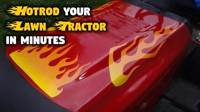 Flame Decals For Craftsman Murray Lawn Mower Tractor - Hot Summer Fire - Citrus • $24.95