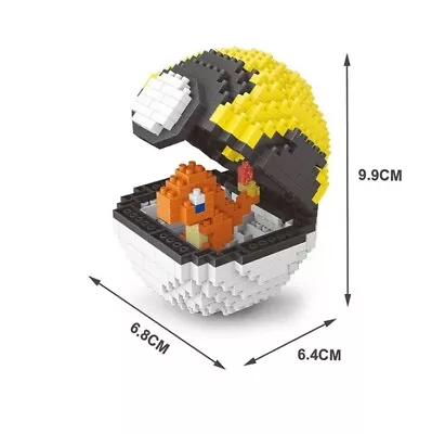 Pokemon Charmander Pokeball Nanoblocks Toy Building Blocks • $11.99